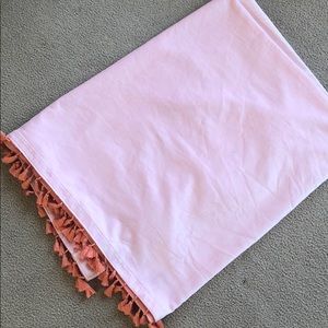 Opalhouse Velvet Curtain Panel w/tassels - Blush